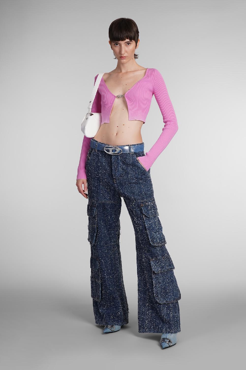 Deliberti Diesel Cardigan M Latina In Cotone Rosa Cod. 403956 - Deliberti The Luxury Shopping