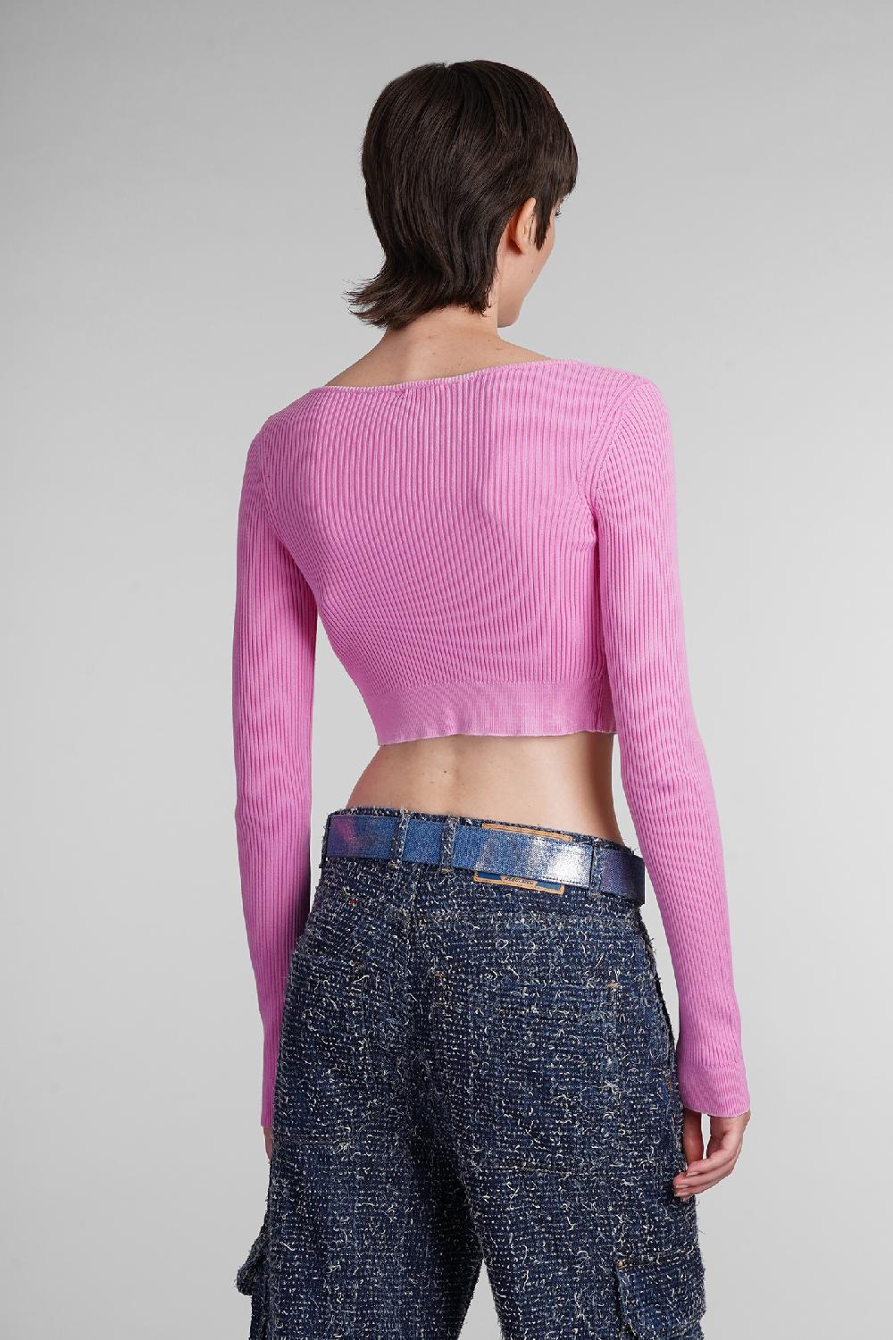 Deliberti Diesel Cardigan M Latina In Cotone Rosa Cod. 403956 - Deliberti The Luxury Shopping