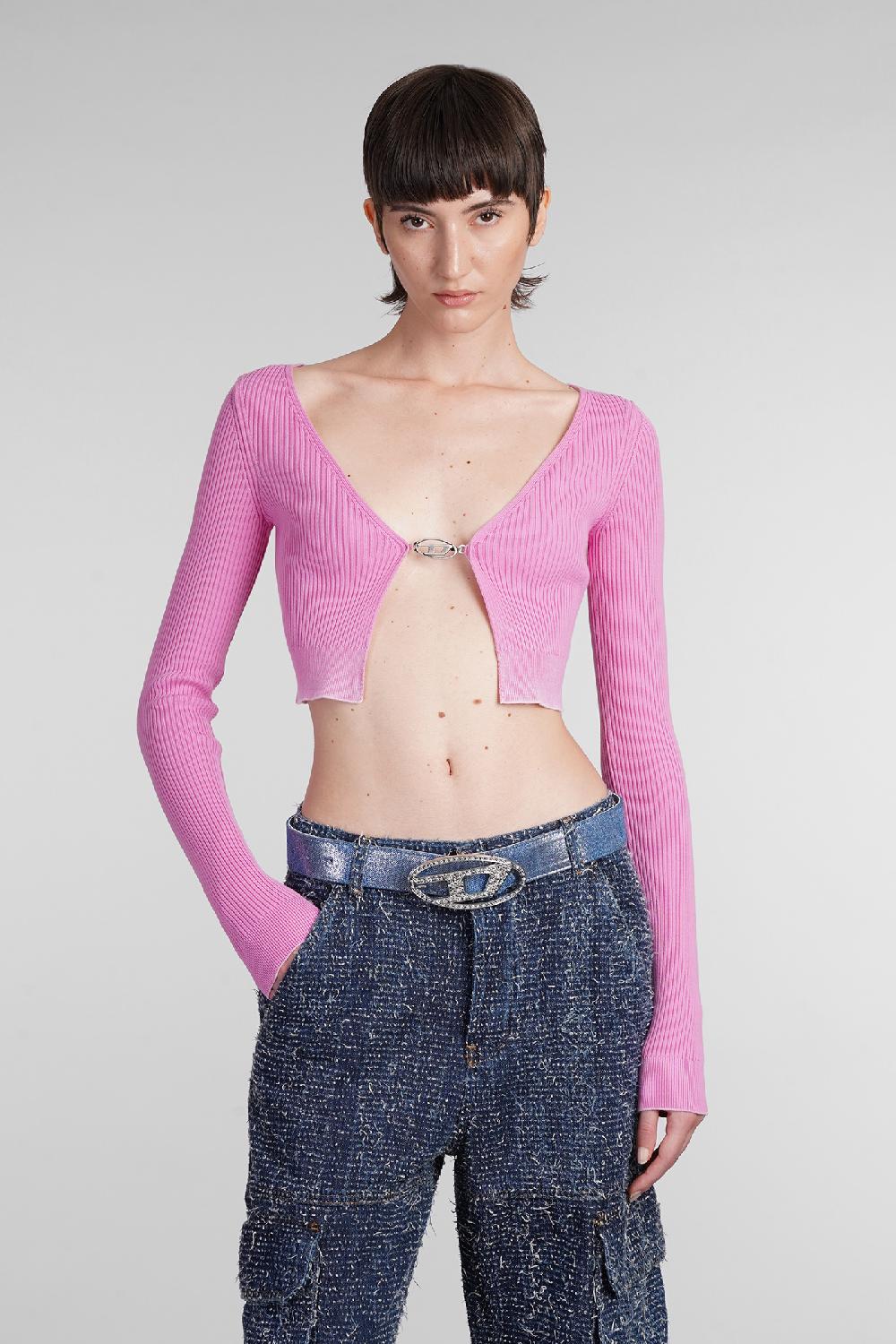 Deliberti Diesel Cardigan m latina in cotone rosa cod. 403956 - Deliberti The Luxury Shopping