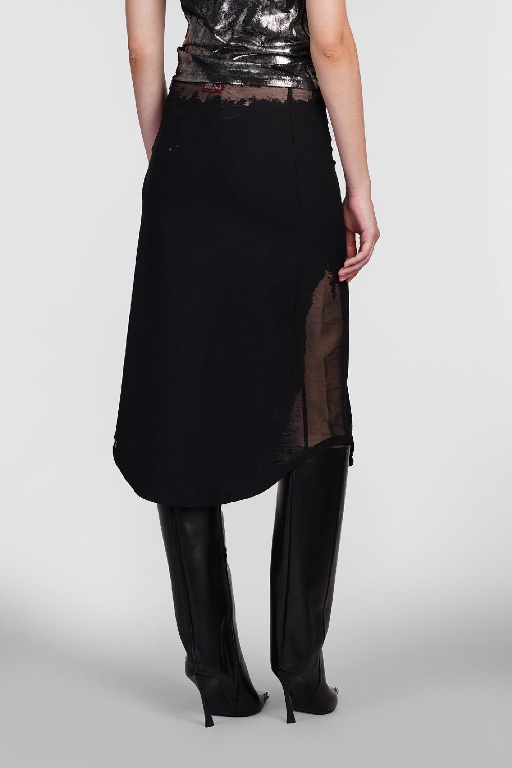 Deliberti Diesel Gonna O Malva In Cotone Nero Cod. 406545 - Deliberti The Luxury Shopping