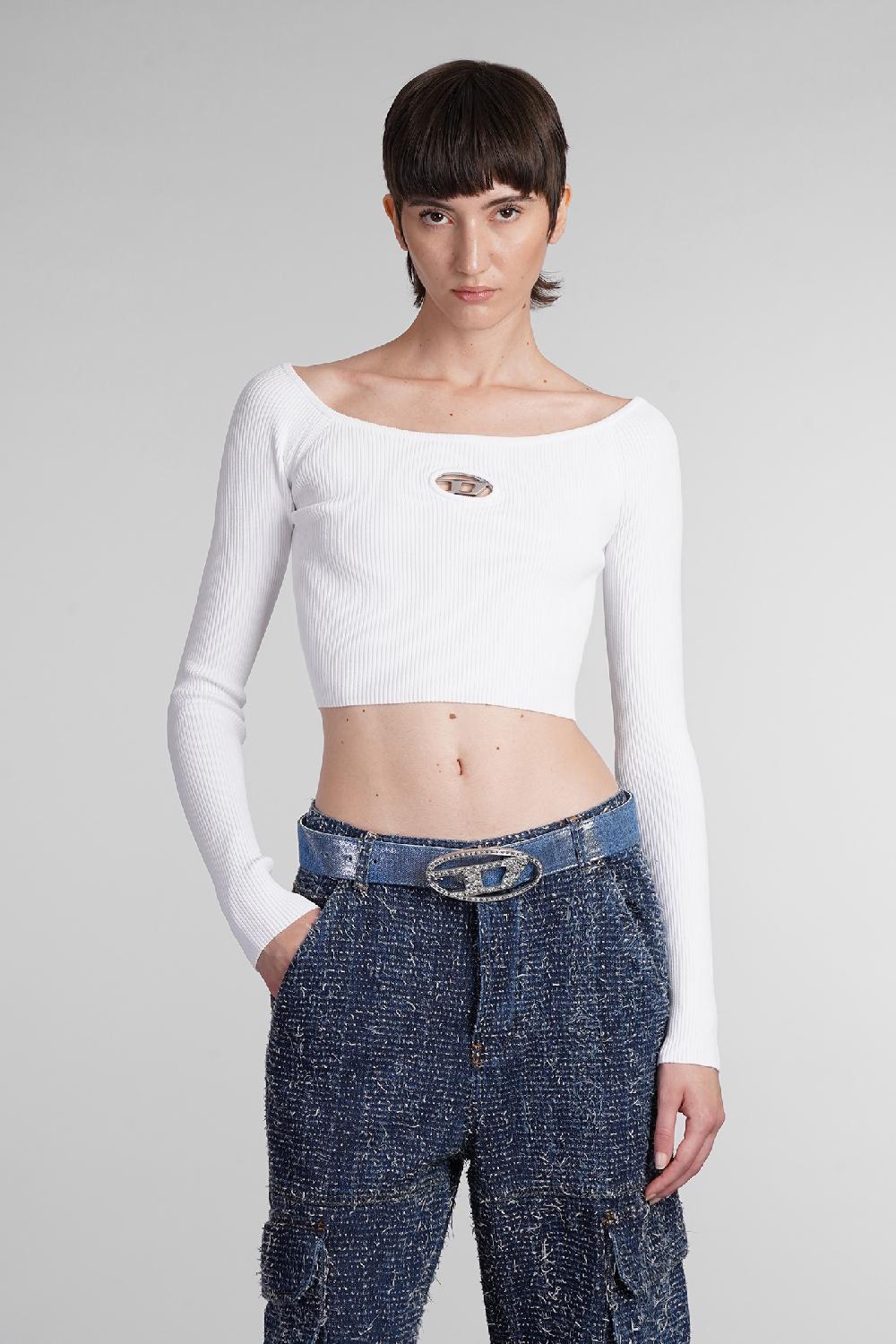 Deliberti Diesel Maglia m vera ls in rayon bianco cod. 403962 - Deliberti The Luxury Shopping