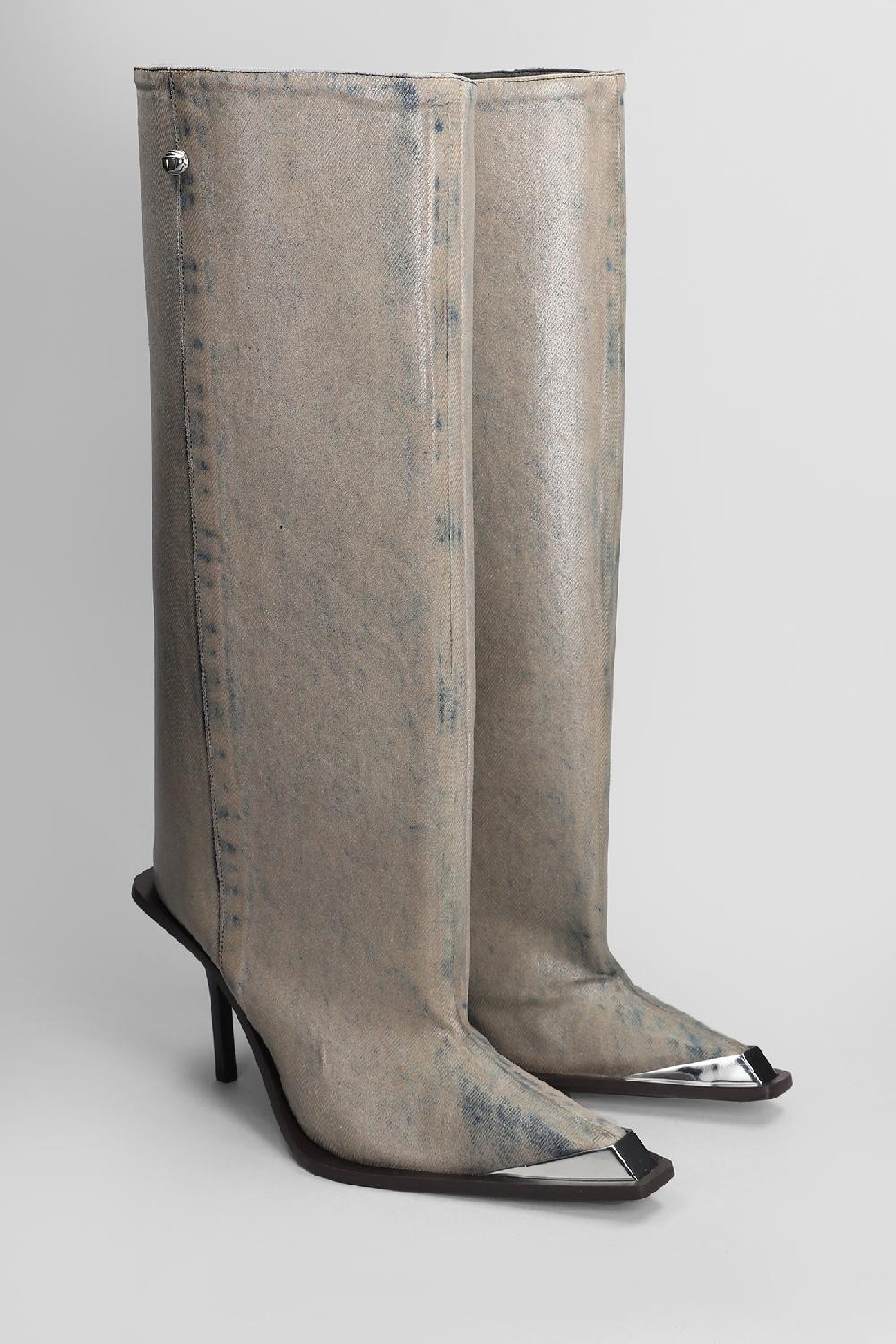 Deliberti Diesel Stivali D Tona Boots In Cotone Beige Cod. 406556 - Deliberti The Luxury Shopping
