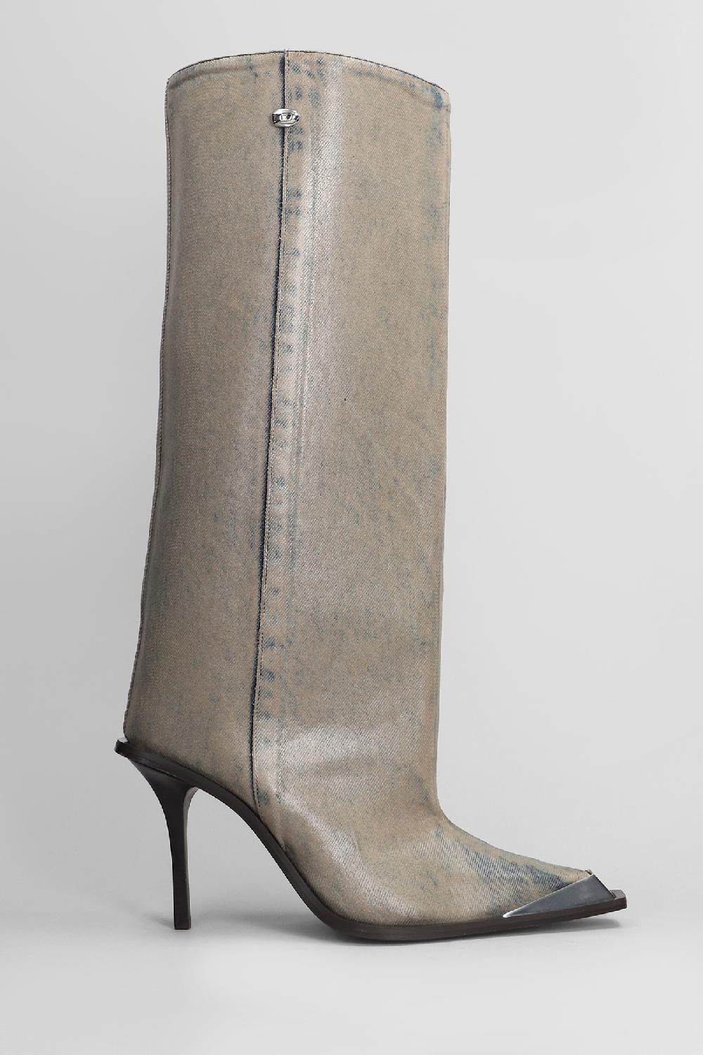 Deliberti Diesel Stivali d tona boots in cotone beige cod. 406556 - Deliberti The Luxury Shopping