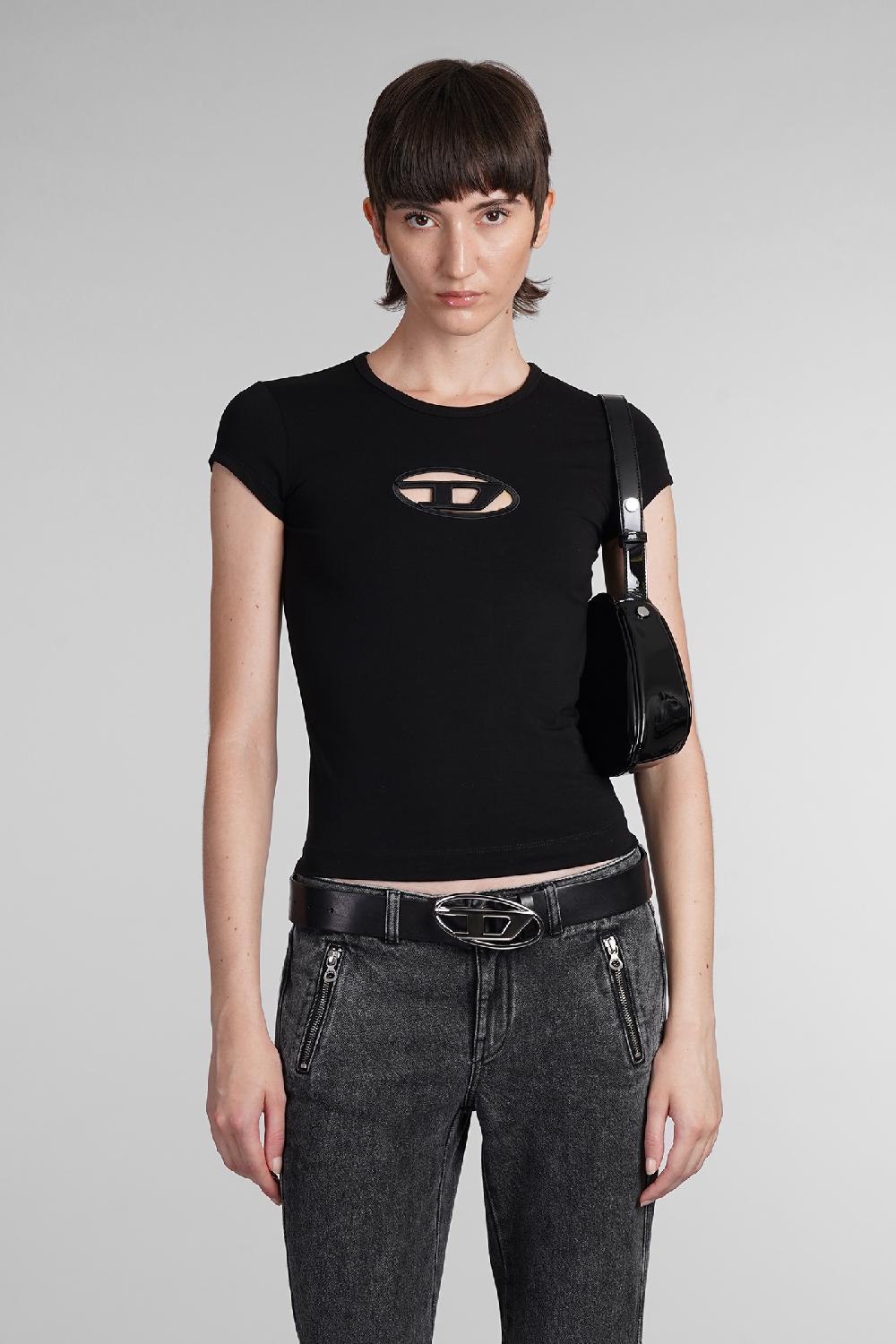 Deliberti Diesel T-shirt t angie in cotone nero cod. 403954 - Deliberti The Luxury Shopping