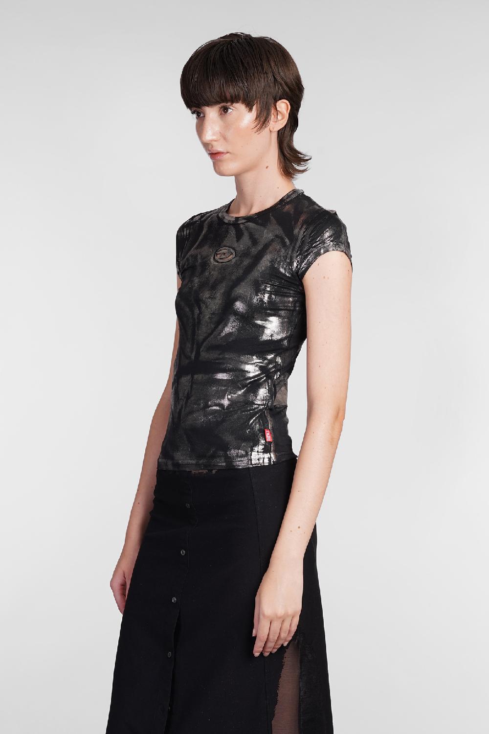 Deliberti Diesel T-shirt T Angie P1 In Modal Nero Cod. 406127 - Deliberti The Luxury Shopping