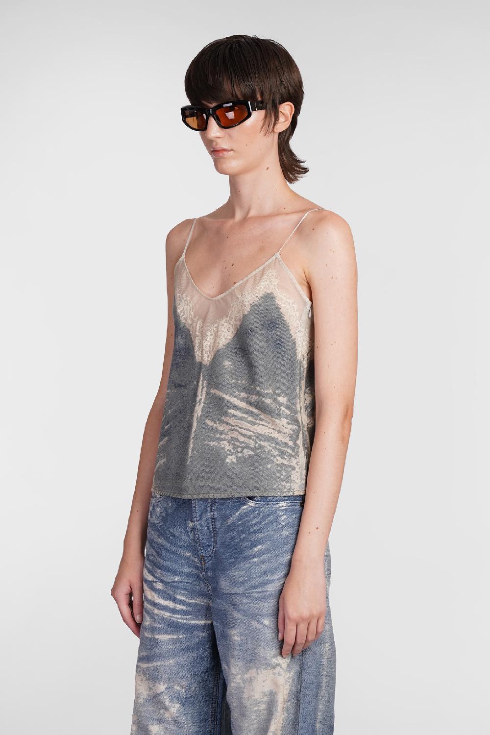 Deliberti Diesel Topwear De Tre Fsf In Cotone Blu Cod. 406559 - Deliberti The Luxury Shopping