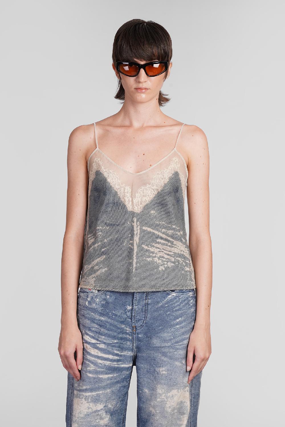 Deliberti Diesel Topwear de tre fsf in cotone blu cod. 406559 - Deliberti The Luxury Shopping