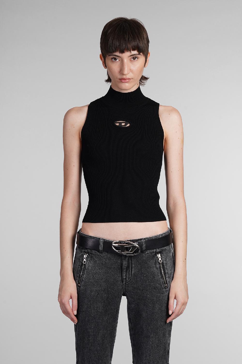 Deliberti Diesel Topwear m onervax in rayon nero cod. 403955 - Deliberti The Luxury Shopping