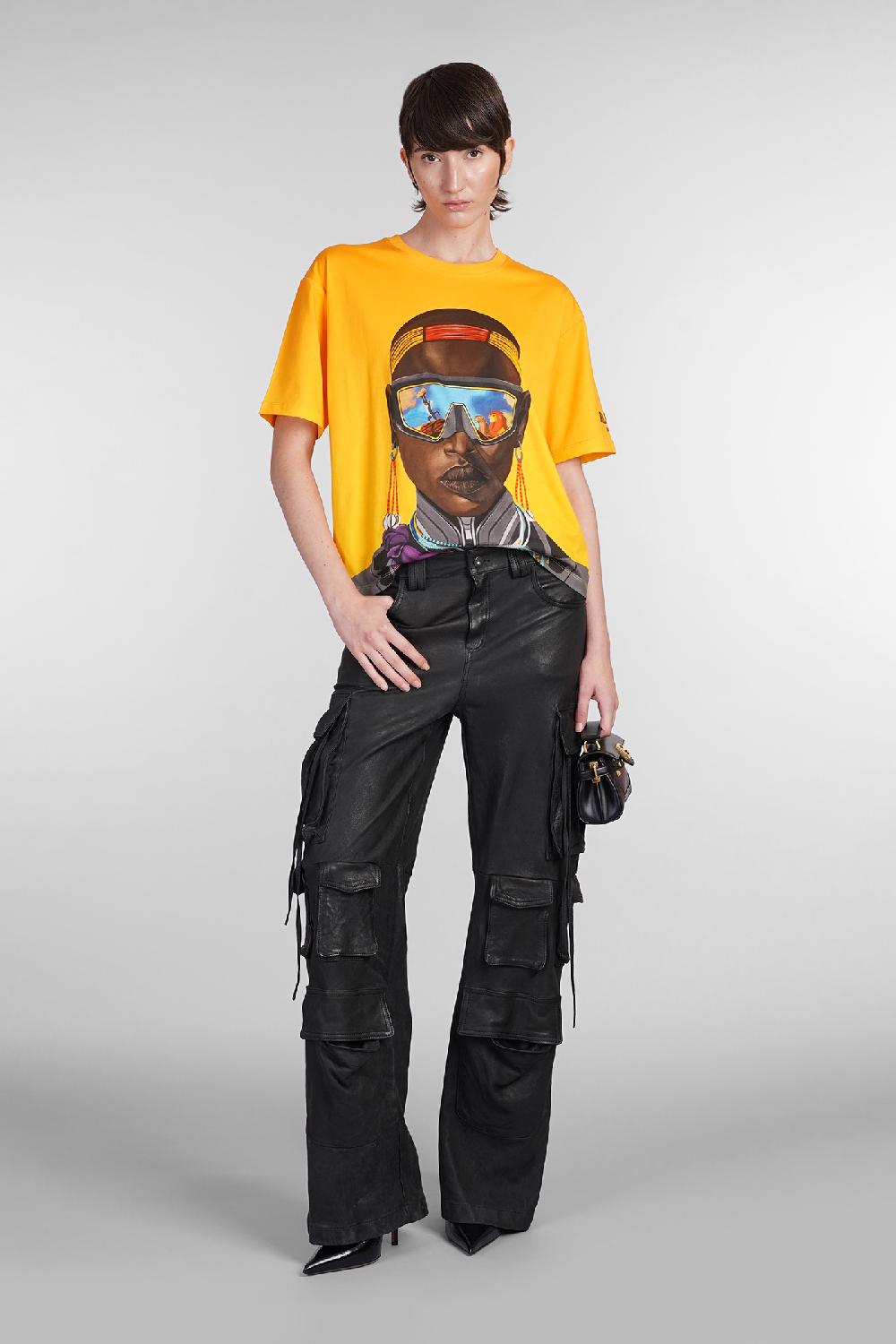 Deliberti Disney X Balmain T-shirt In Cotone Giallo Cod. 403031 - Deliberti The Luxury Shopping