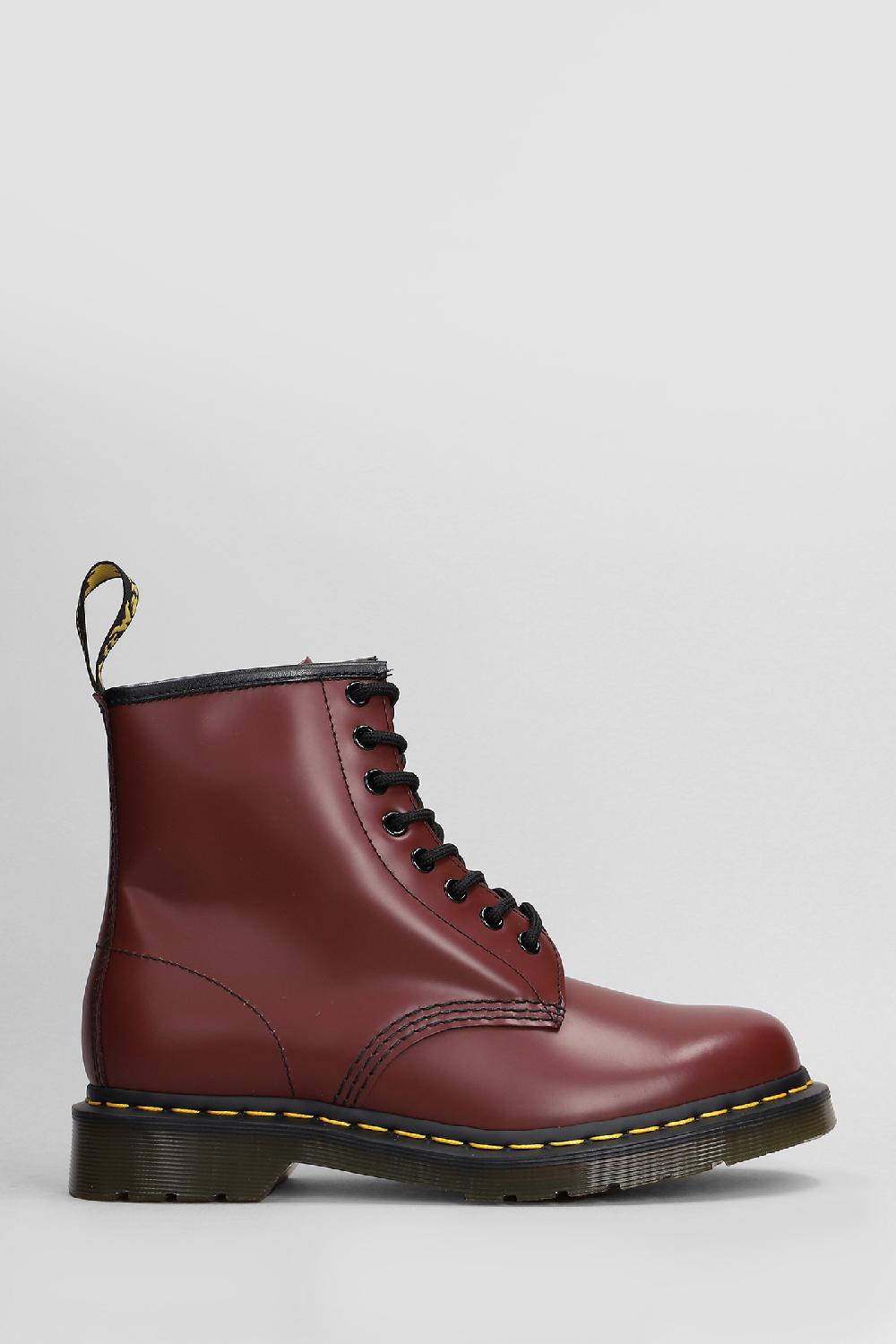 Deliberti Dr. Martens Anfibi 1460 in pelle bordeaux cod. 408792 - Deliberti The Luxury Shopping
