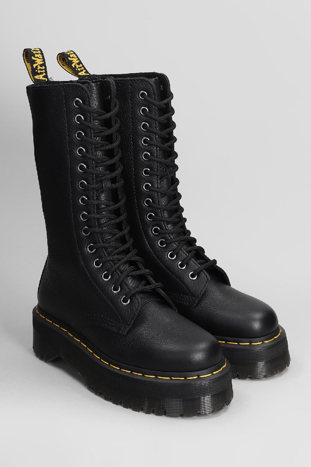 Deliberti Dr. Martens Anfibi 1b99 Quad In Pelle Nera Cod. 407229 - Deliberti The Luxury Shopping