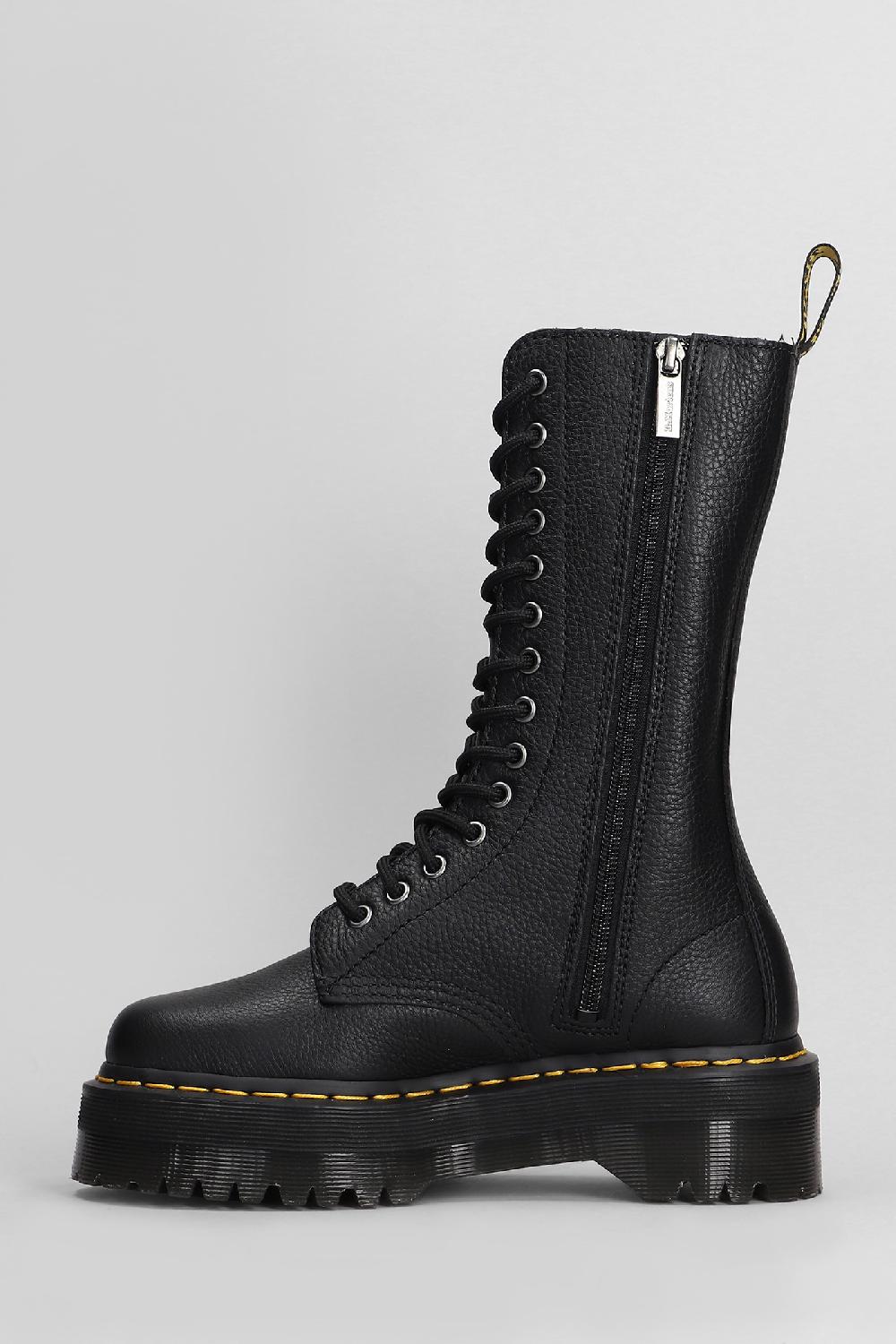 Deliberti Dr. Martens Anfibi 1b99 Quad In Pelle Nera Cod. 407229 - Deliberti The Luxury Shopping