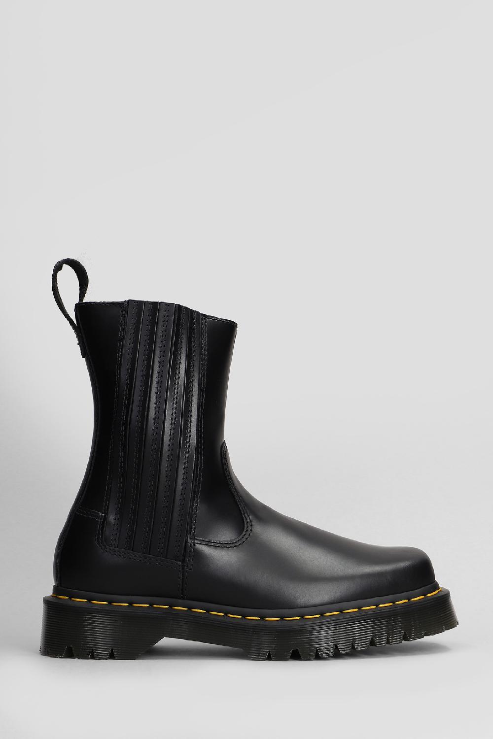Deliberti Dr. Martens Anfibi amaayah lo orleans in pelle nera cod. 409781 - Deliberti The Luxury Shopping