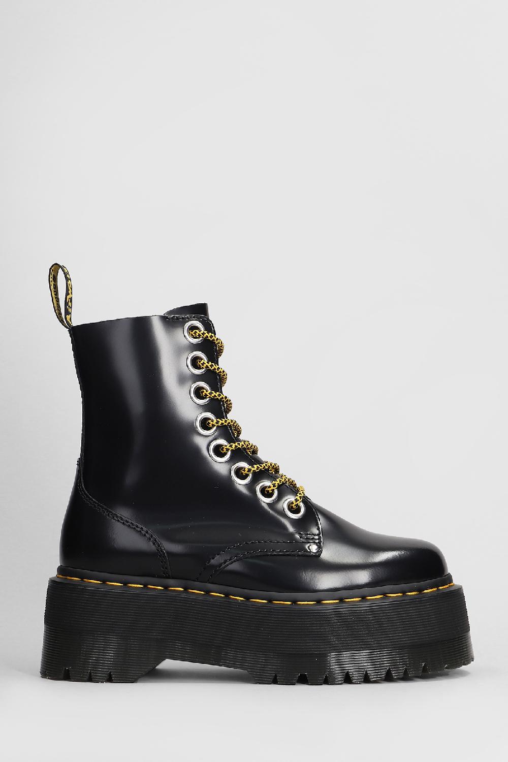 Deliberti Dr. Martens Anfibi jadon max in pelle nera cod. 407244 - Deliberti The Luxury Shopping