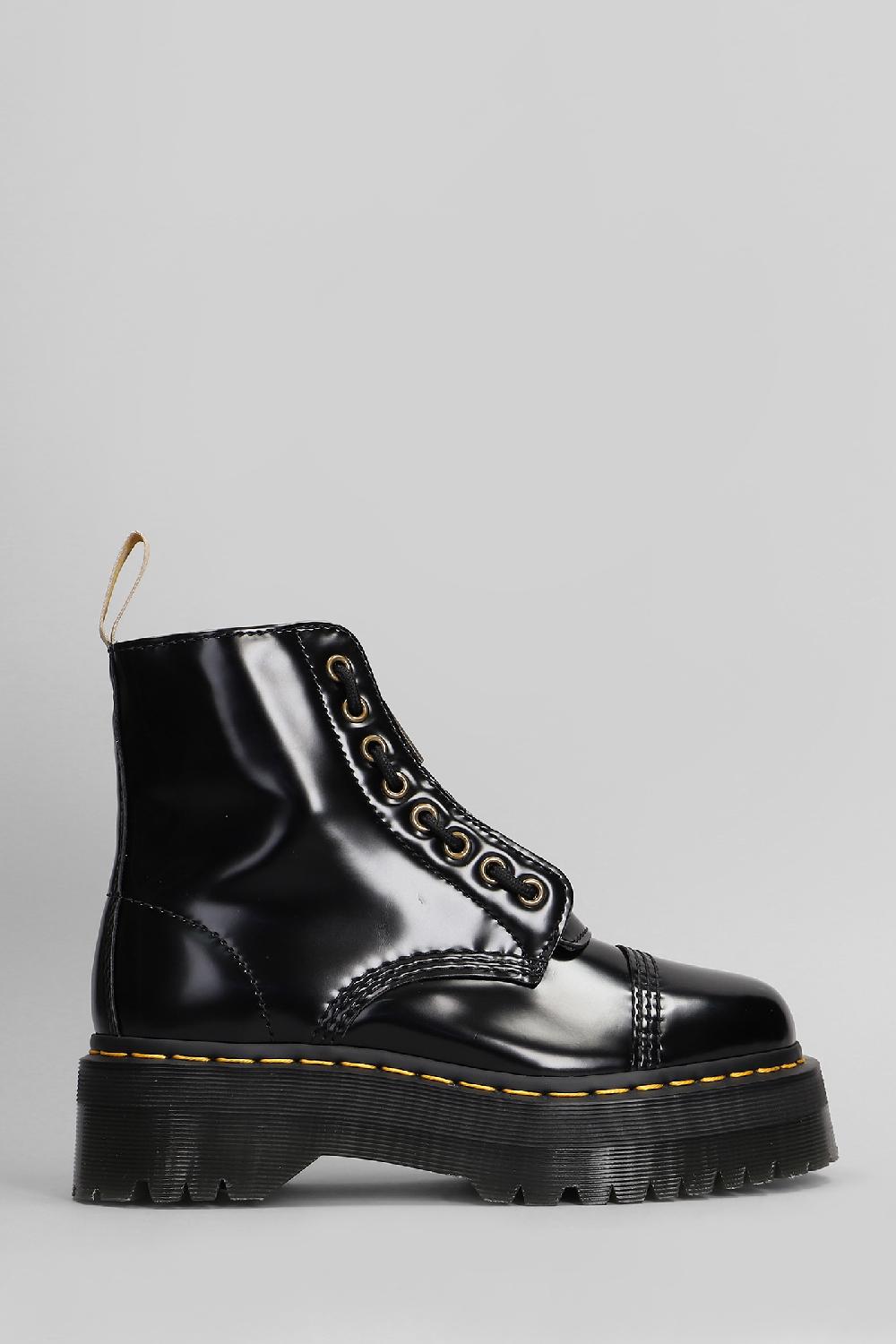 Deliberti Dr. Martens Anfibi vegan sinclair in pelle nera cod. 410089 - Deliberti The Luxury Shopping