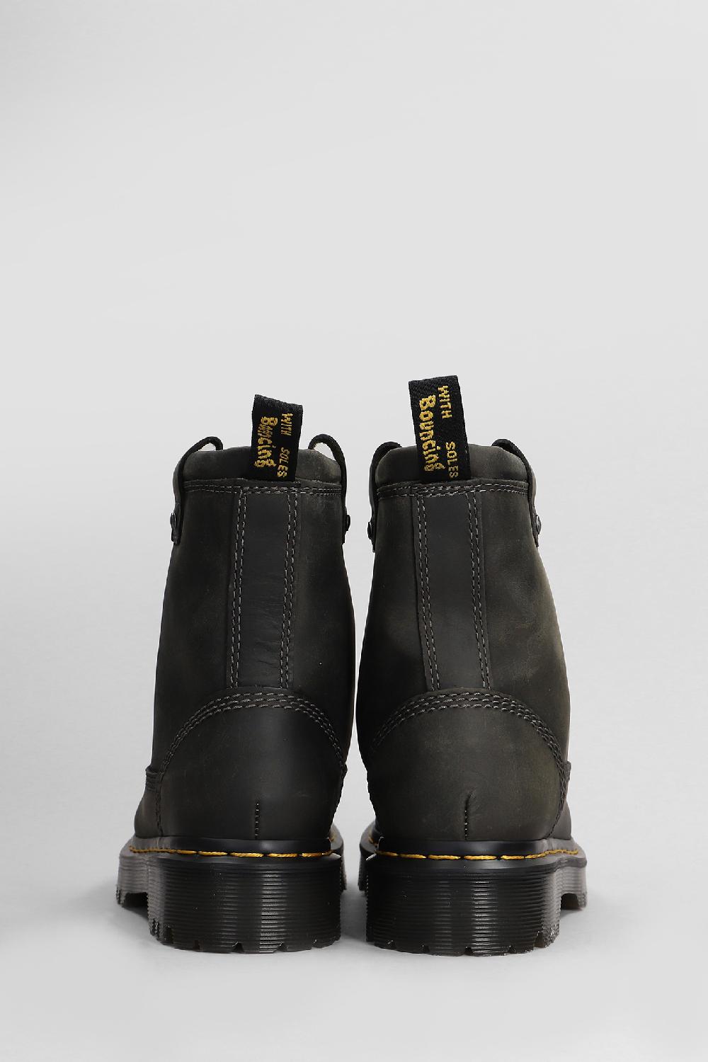 Deliberti Dr. Martens Tronchetti Tacco Basso Anistone Lo In Pelle Grigia Cod. 408715 - Deliberti The Luxury Shopping