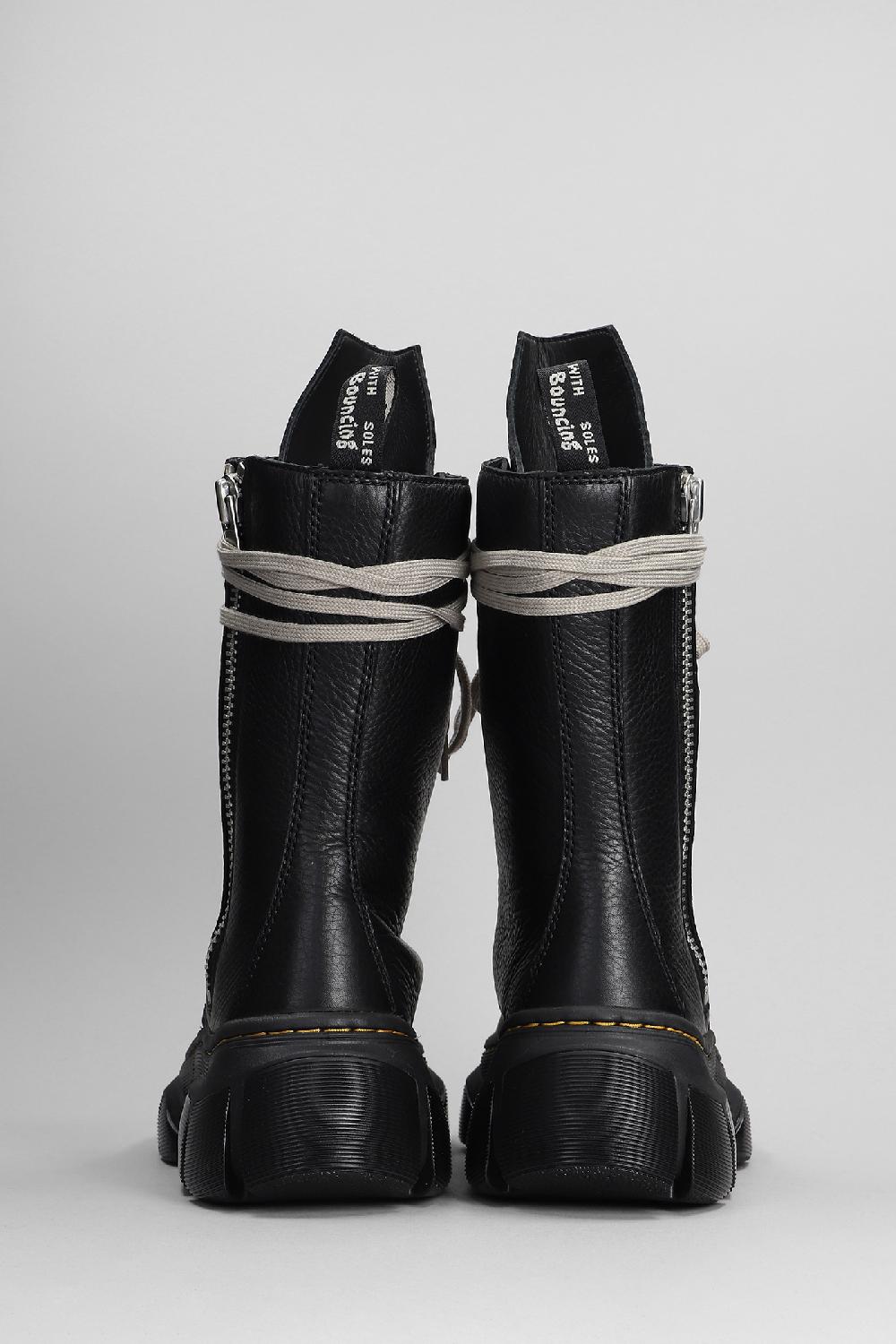 Deliberti Dr.Martens X Rick Owens Anfibi Dmxl Length Boot In Pelle Nera Cod. 397383 - Deliberti The Luxury Shopping