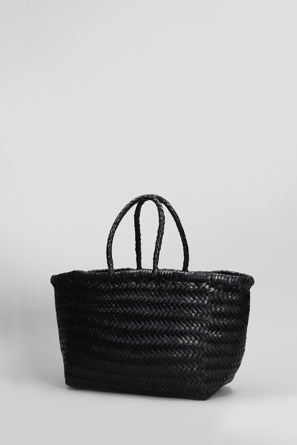 Deliberti Dragon Diffusion Borsa A Mano Bamboo Triple Jump In Pelle Nera Cod. 409989 - Deliberti The Luxury Shopping