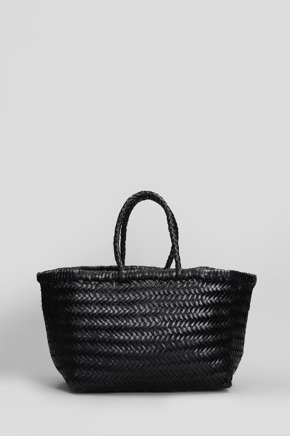 Deliberti Dragon Diffusion Borsa A Mano Bamboo Triple Jump In Pelle Nera Cod. 409989 - Deliberti The Luxury Shopping