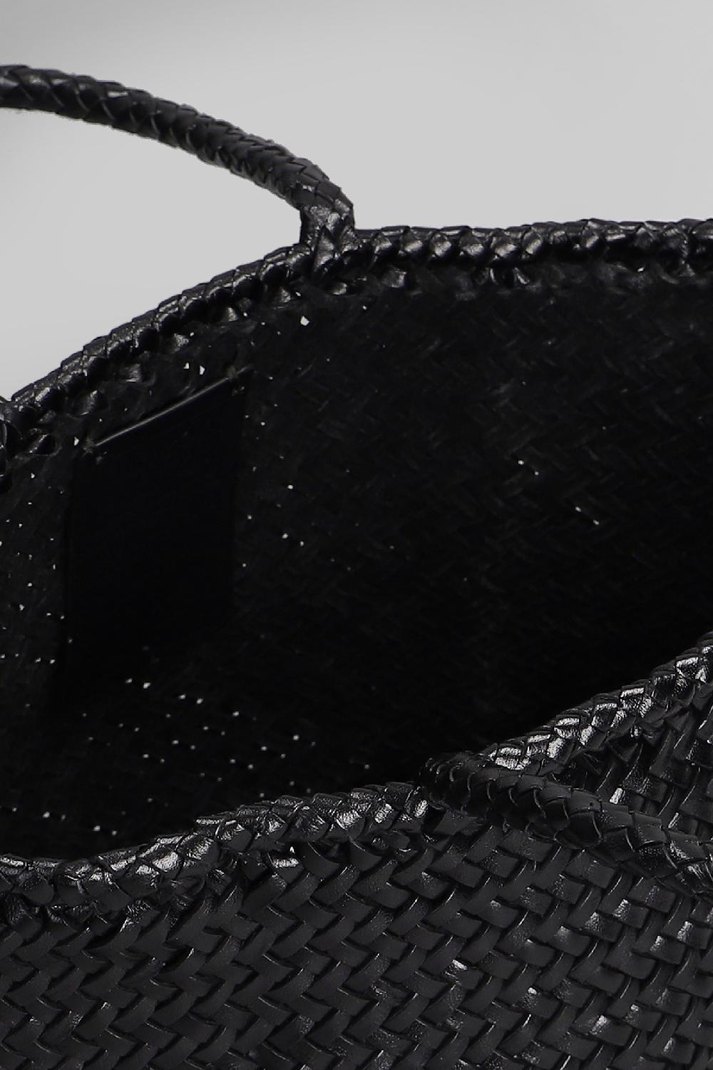 Deliberti Dragon Diffusion Borsa A Mano Grace Basket Small In Pelle Nera Cod. 409990 - Deliberti The Luxury Shopping