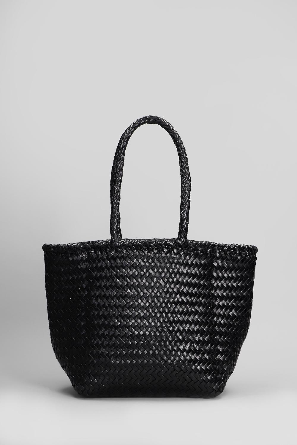 Deliberti Dragon Diffusion Borsa a mano grace basket small in pelle nera cod. 409990 - Deliberti The Luxury Shopping