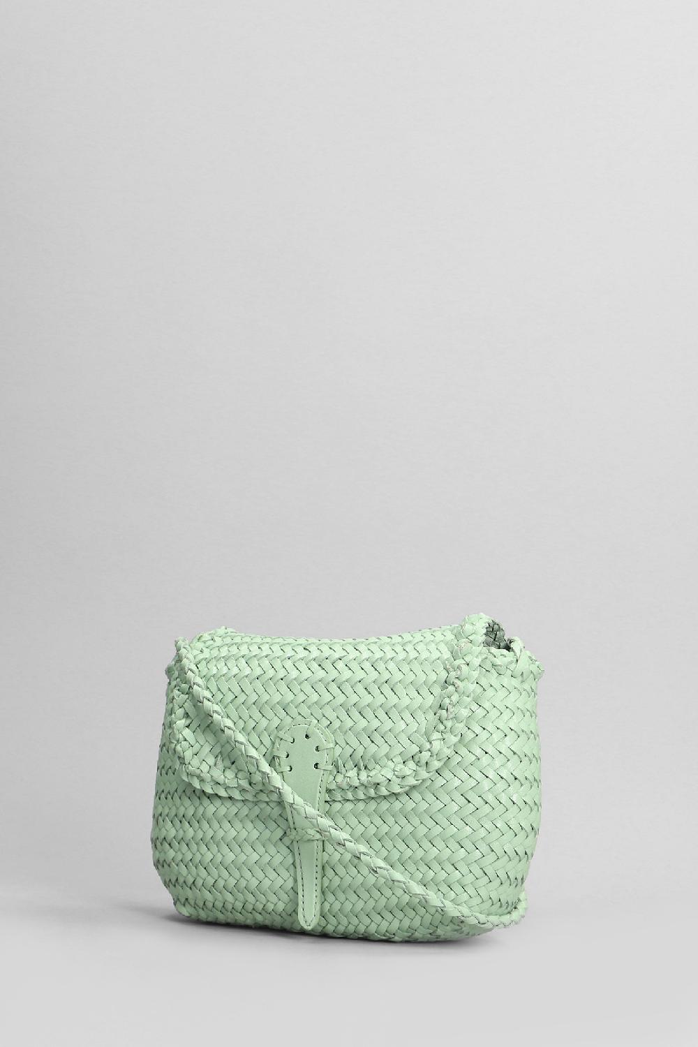 Deliberti Dragon Diffusion Borsa A Spalla Mini City In Pelle Verde Cod. 399151 - Deliberti The Luxury Shopping