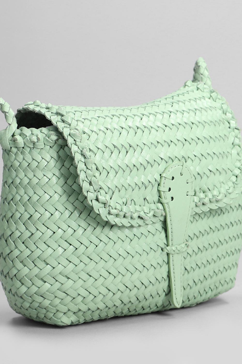 Deliberti Dragon Diffusion Borsa A Spalla Mini City In Pelle Verde Cod. 399151 - Deliberti The Luxury Shopping