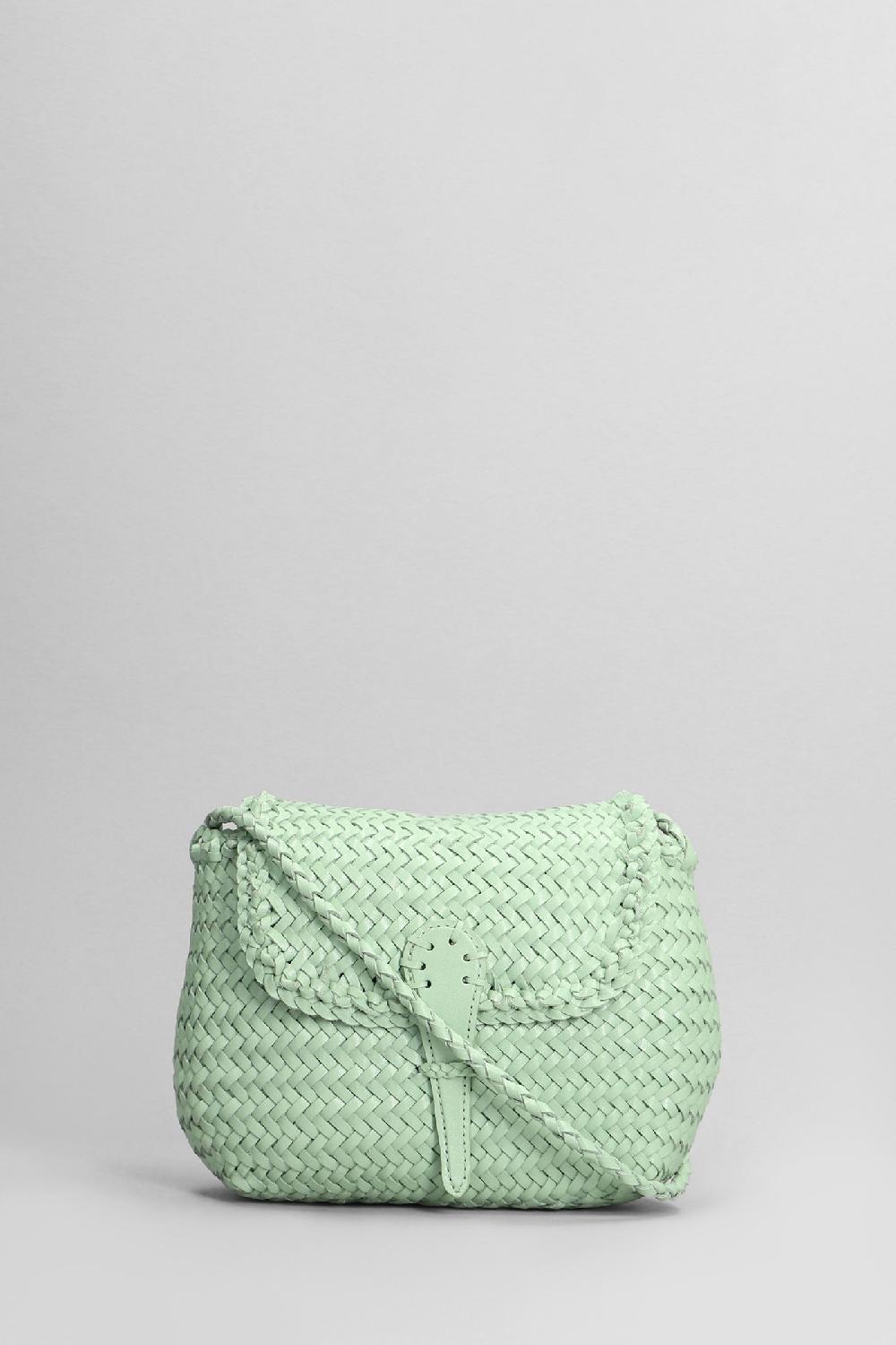 Deliberti Dragon Diffusion Borsa a spalla mini city in pelle verde cod. 399151 - Deliberti The Luxury Shopping