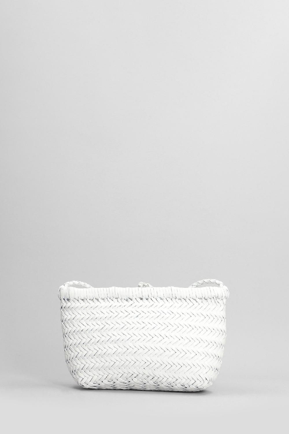 Deliberti Dragon Diffusion Borsa A Spalla Minsu In Pelle Bianca Cod. 399156 - Deliberti The Luxury Shopping