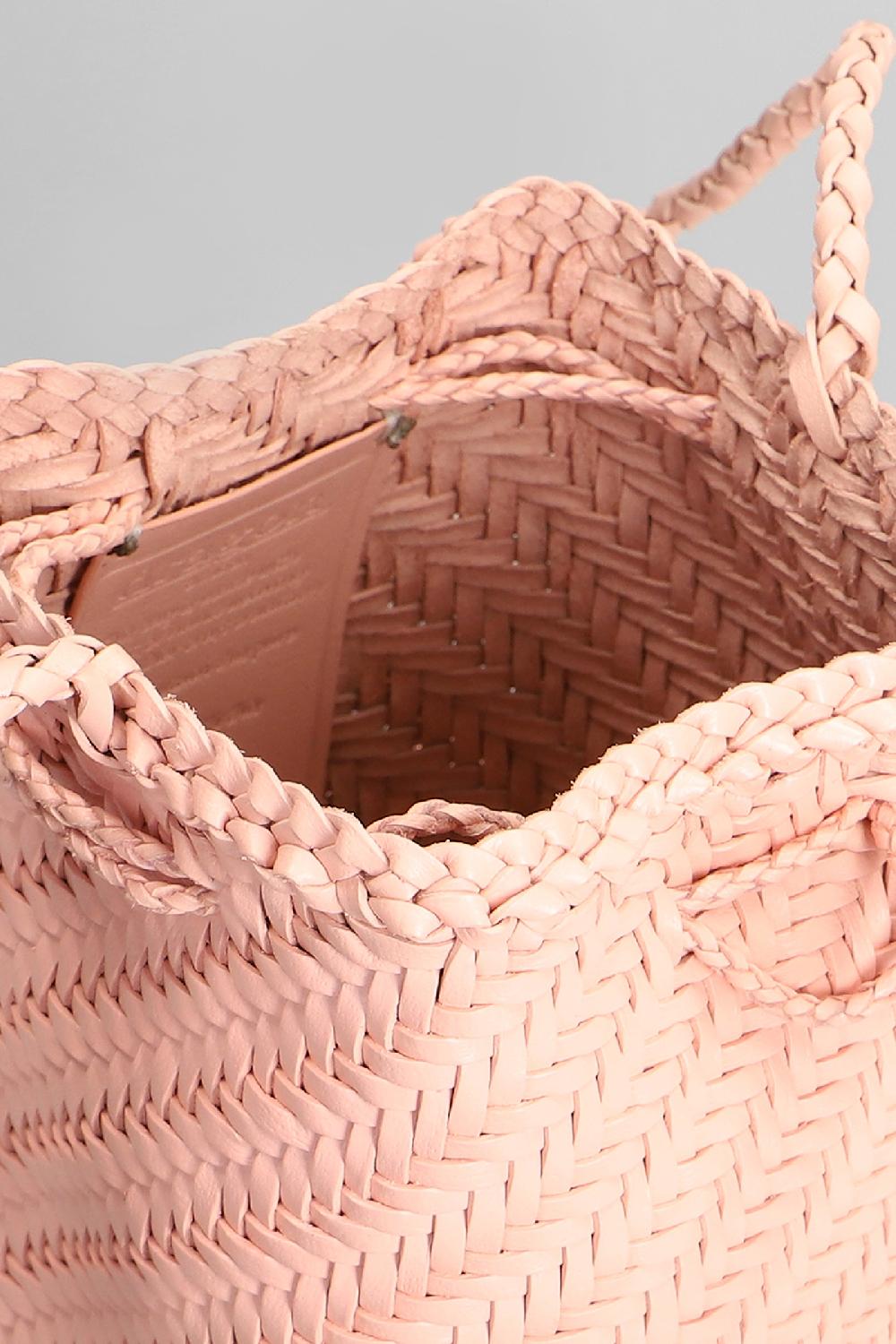 Deliberti Dragon Diffusion Borsa A Spalla Pompom Double Jump In Pelle Rosa Cod. 409995 - Deliberti The Luxury Shopping