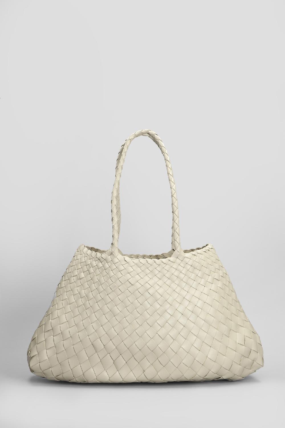 Deliberti Dragon Diffusion Tote Santa Croce In Pelle Beige Cod. 409998 - Deliberti The Luxury Shopping