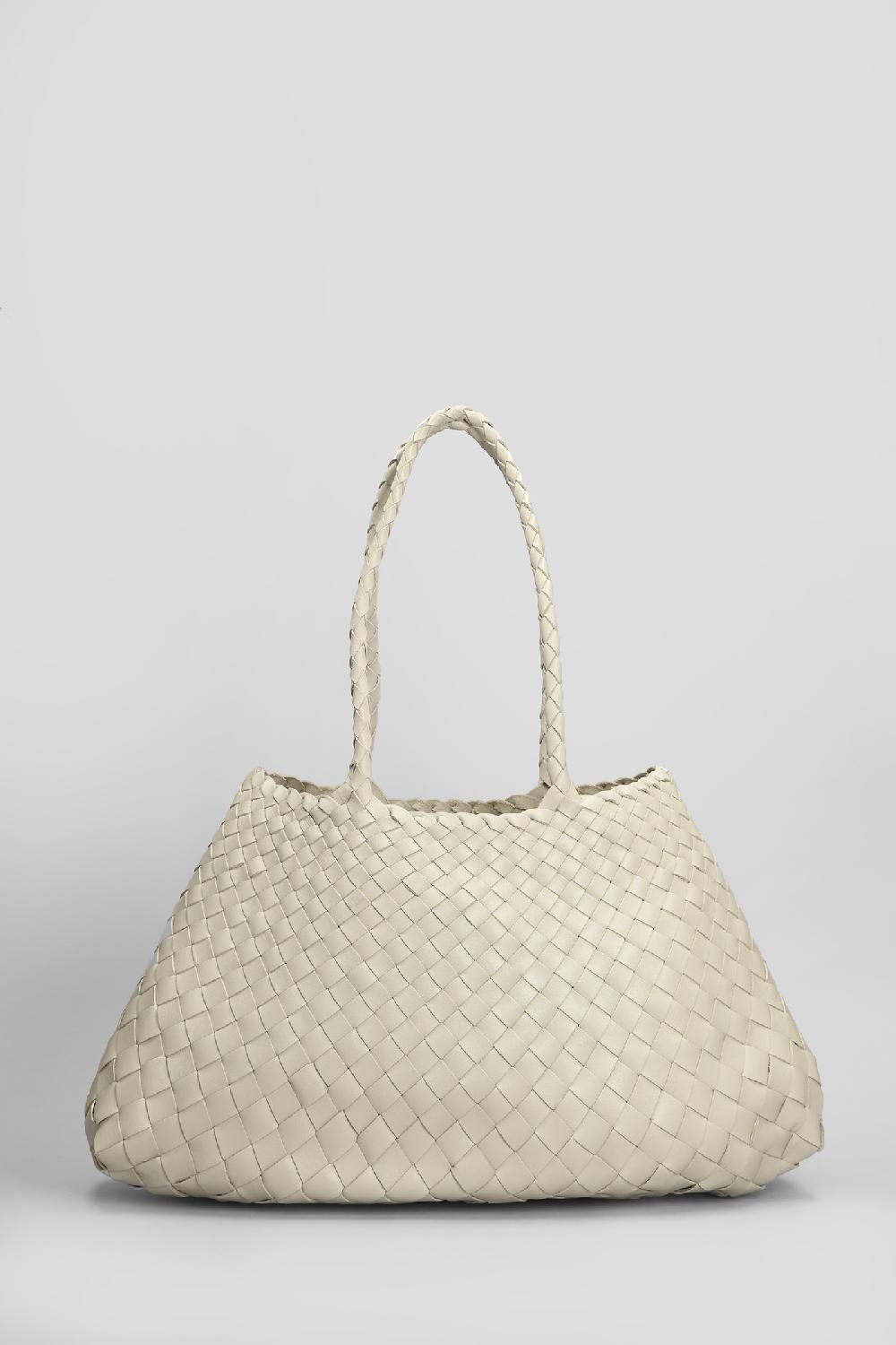 Deliberti Dragon Diffusion Tote santa croce in pelle beige cod. 409998 - Deliberti The Luxury Shopping