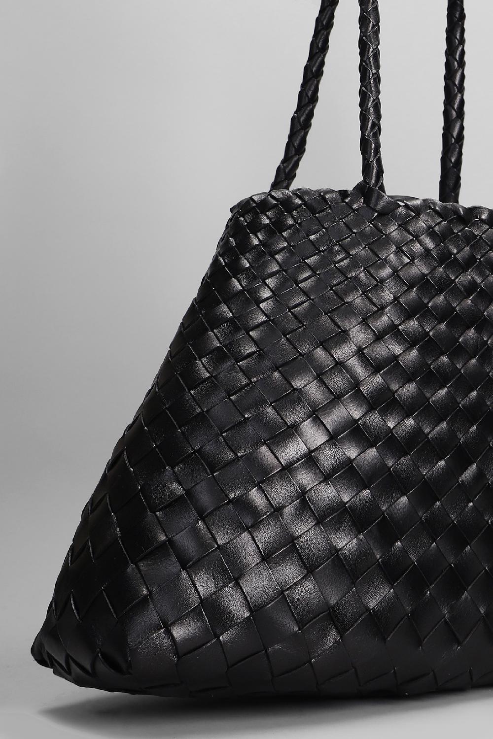 Deliberti Dragon Diffusion Tote Santa Croce In Pelle Nera Cod. 409996 - Deliberti The Luxury Shopping
