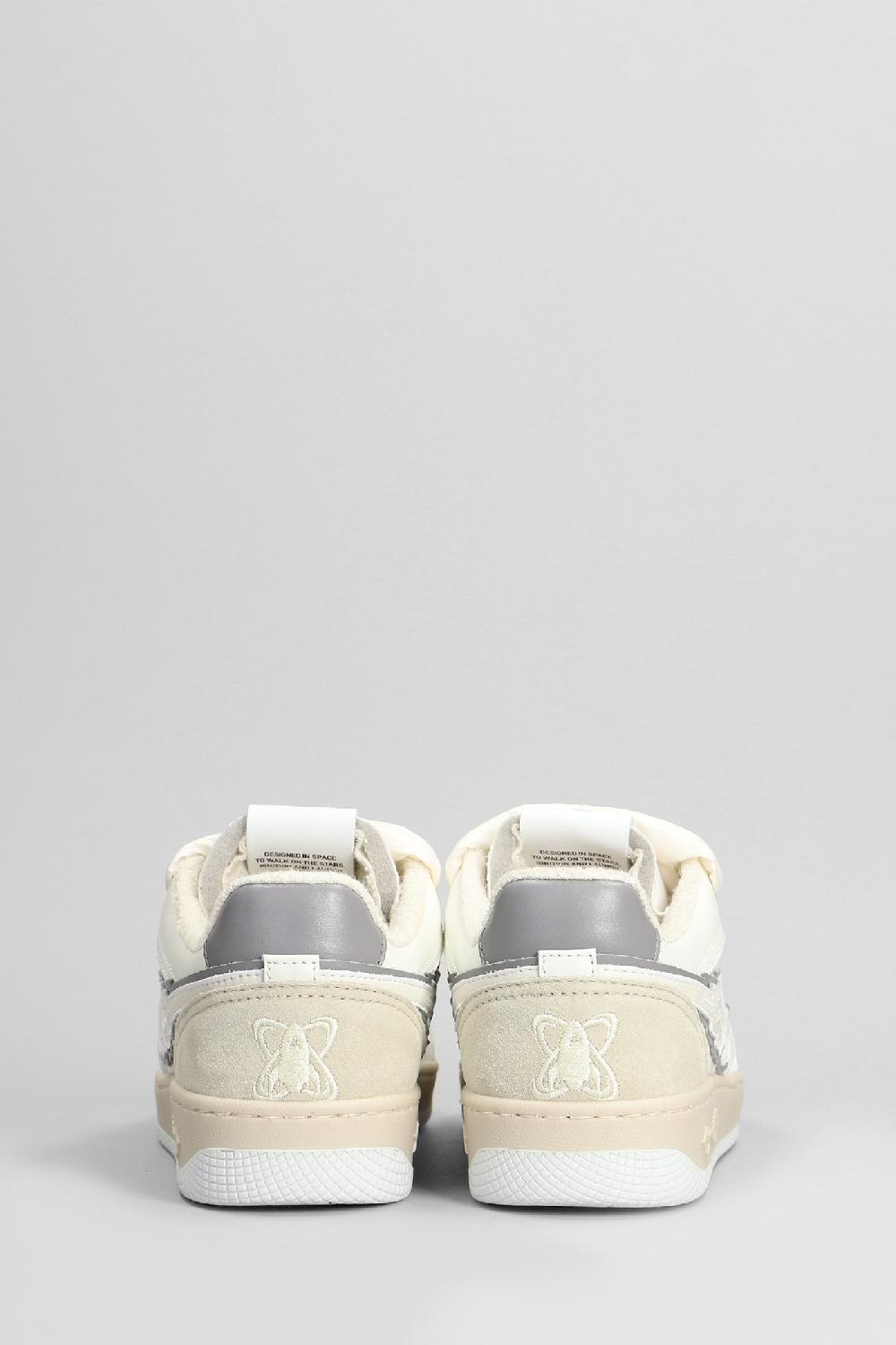 Deliberti Enterprise Japan Sneakers Egg Rocket In Pelle E Camoscio Bianco Cod. 403839 - Deliberti The Luxury Shopping