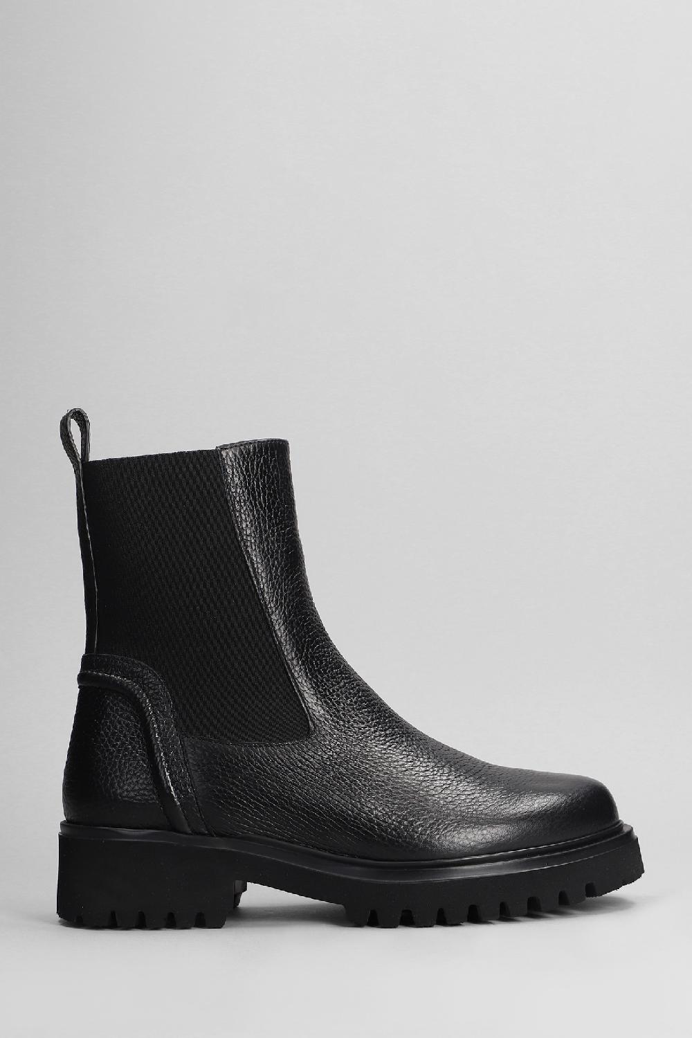 Deliberti Evaluna Anfibi in pelle nera cod. 402512 - Deliberti The Luxury Shopping
