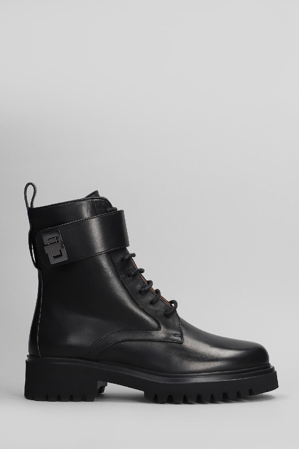 Deliberti Evaluna Anfibi in pelle nera cod. 405919 - Deliberti The Luxury Shopping