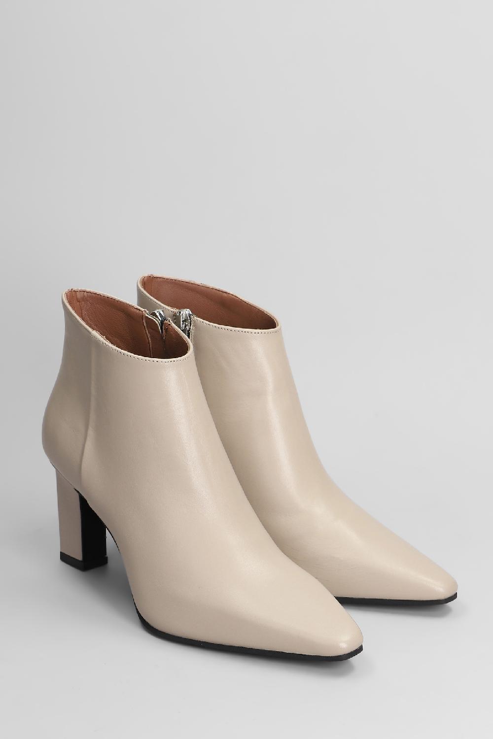 Deliberti Evaluna Tronchetti Tacco Alto In Pelle Beige Cod. 404646 - Deliberti The Luxury Shopping