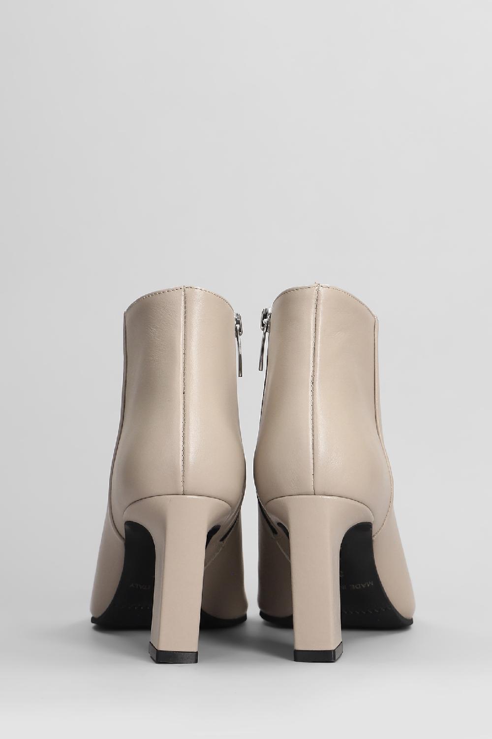 Deliberti Evaluna Tronchetti Tacco Alto In Pelle Beige Cod. 404646 - Deliberti The Luxury Shopping