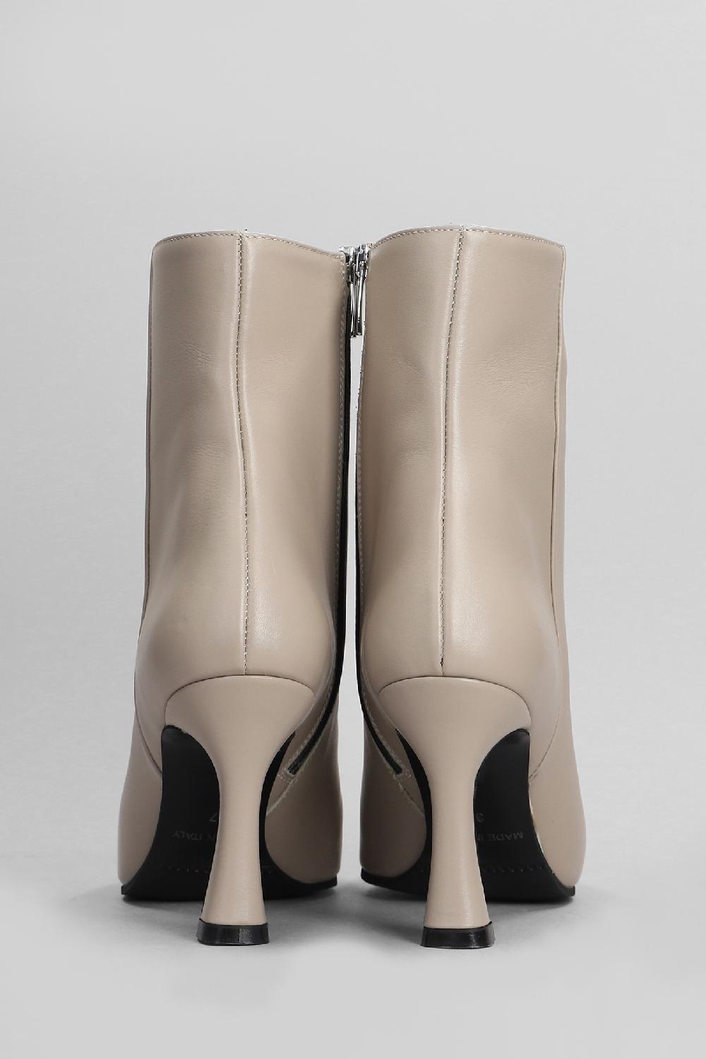 Deliberti Evaluna Tronchetti Tacco Alto In Pelle Beige Cod. 404639 - Deliberti The Luxury Shopping