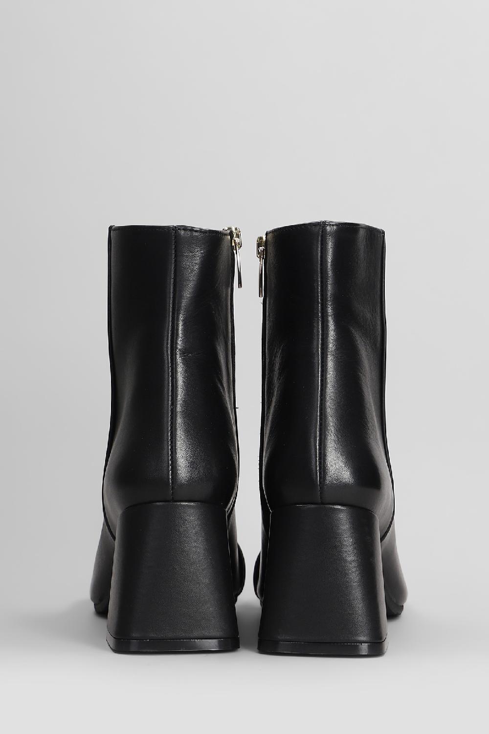 Deliberti Evaluna Tronchetti Tacco Alto In Pelle Nera Cod. 404645 - Deliberti The Luxury Shopping