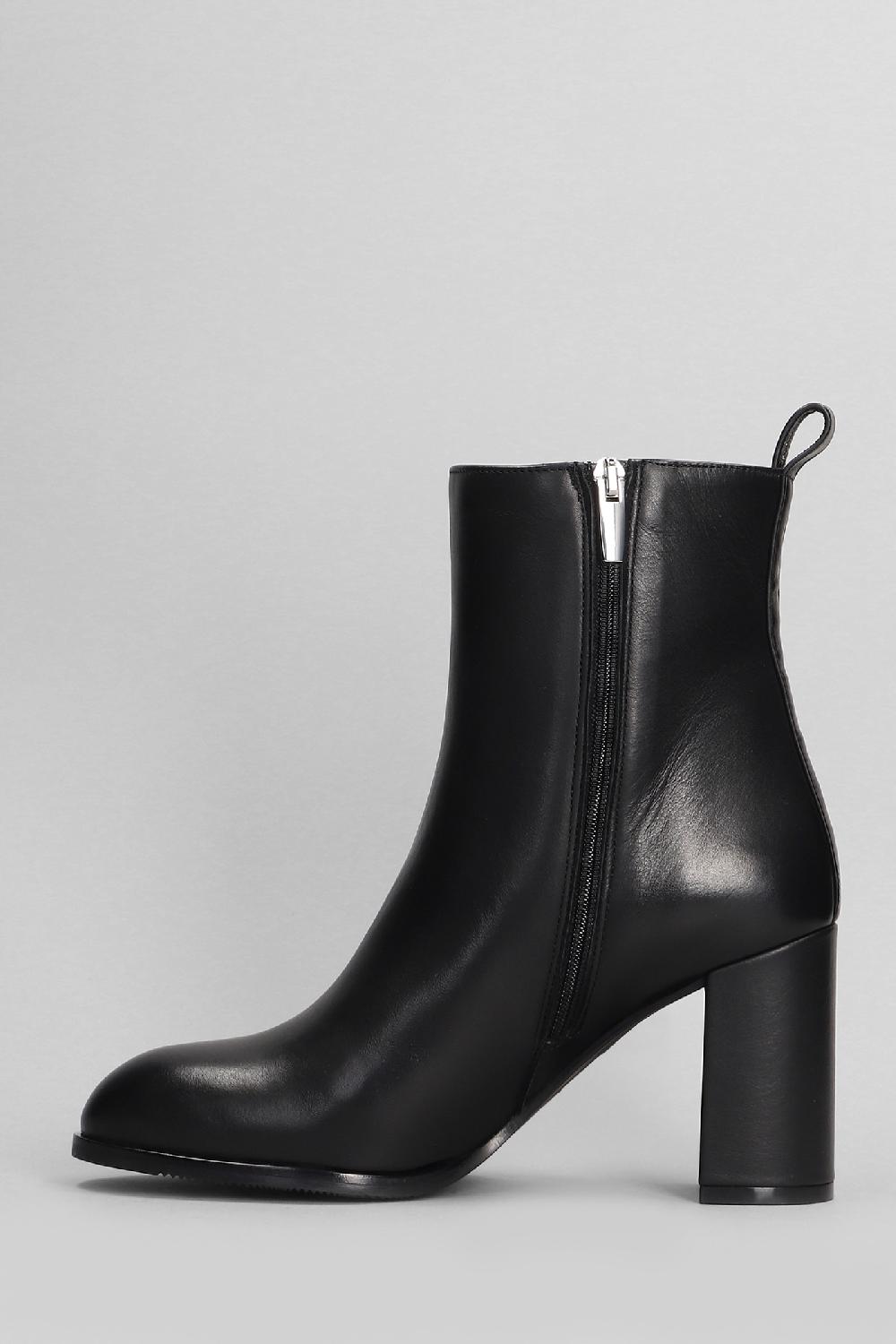 Deliberti Evaluna Tronchetti Tacco Alto In Pelle Nera Cod. 405918 - Deliberti The Luxury Shopping