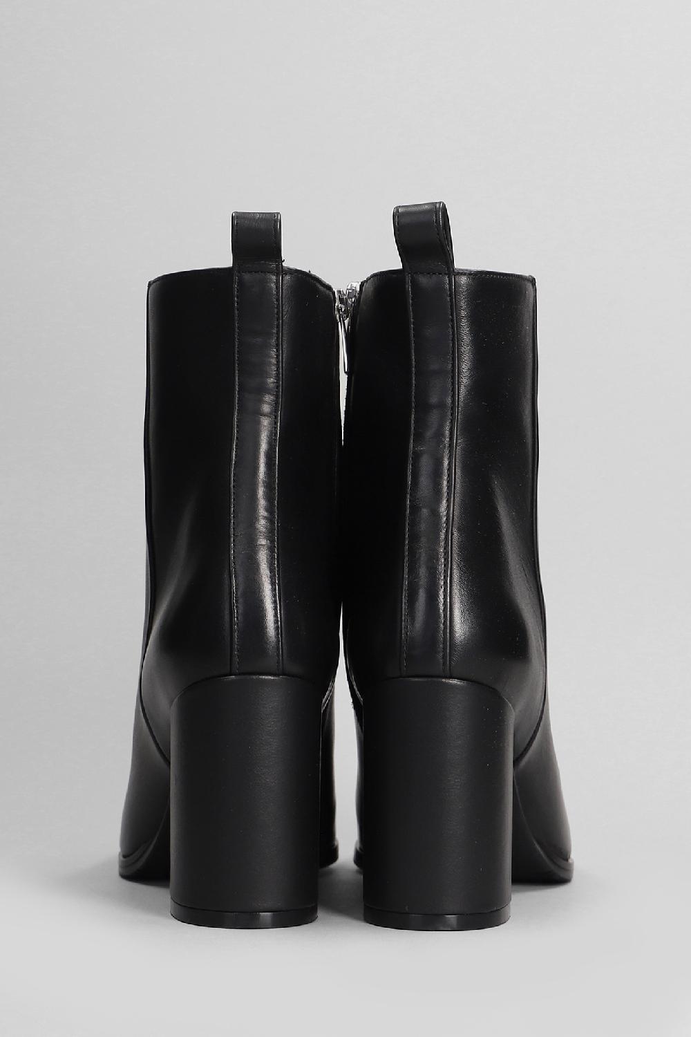 Deliberti Evaluna Tronchetti Tacco Alto In Pelle Nera Cod. 405918 - Deliberti The Luxury Shopping