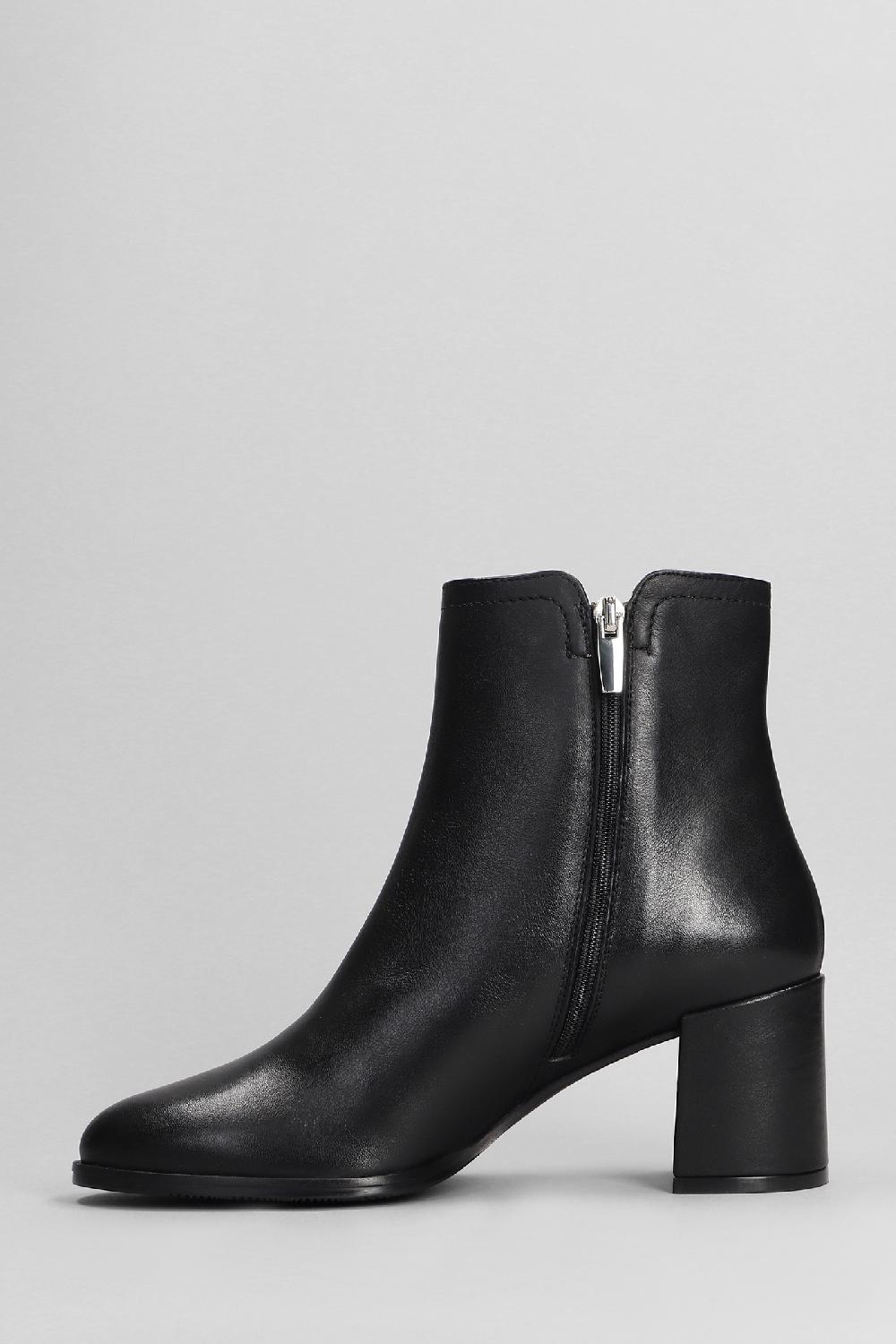 Deliberti Evaluna Tronchetti Tacco Alto In Pelle Nera Cod. 402499 - Deliberti The Luxury Shopping