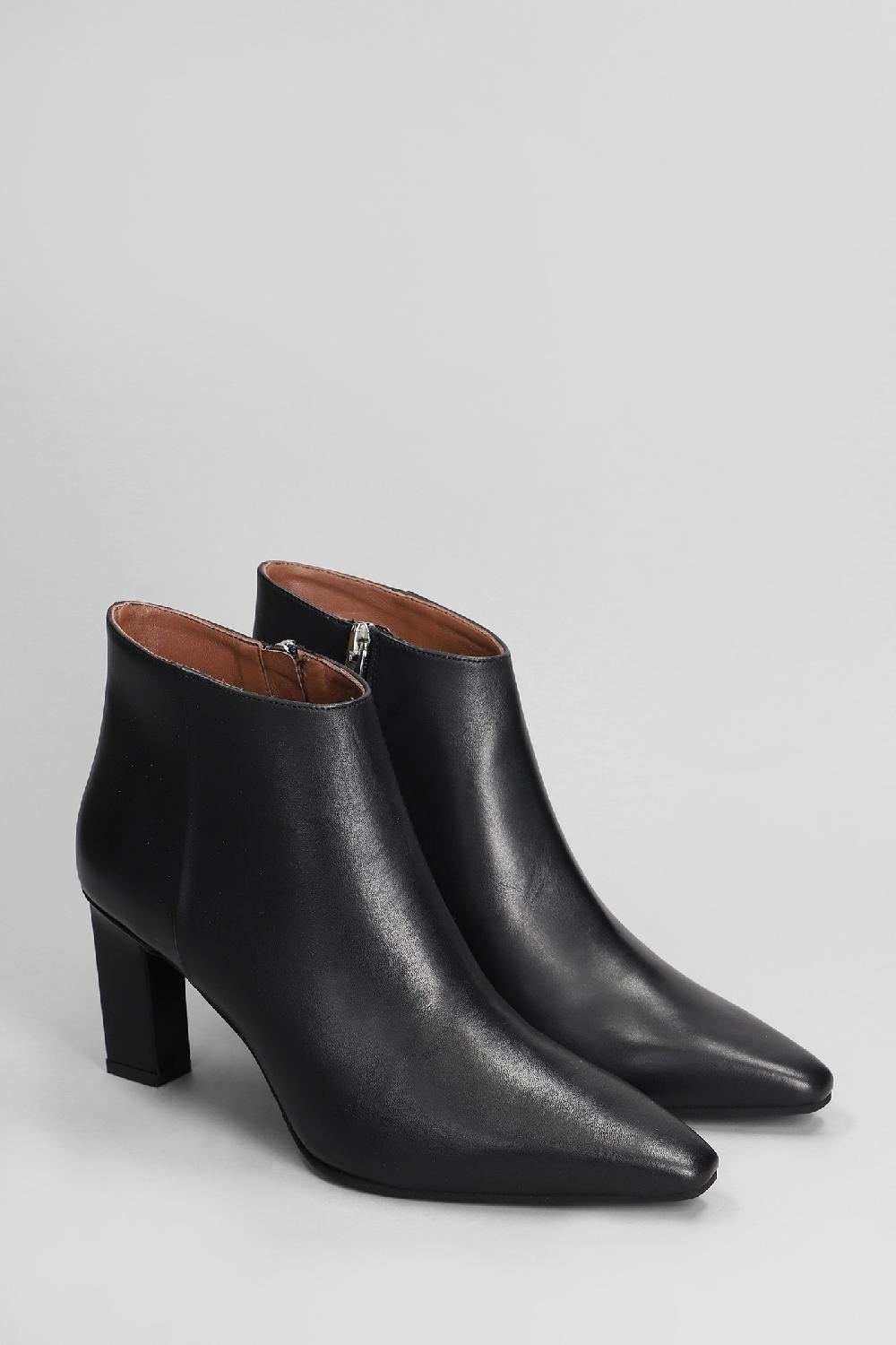 Deliberti Evaluna Tronchetti Tacco Alto In Pelle Nera Cod. 402504 - Deliberti The Luxury Shopping