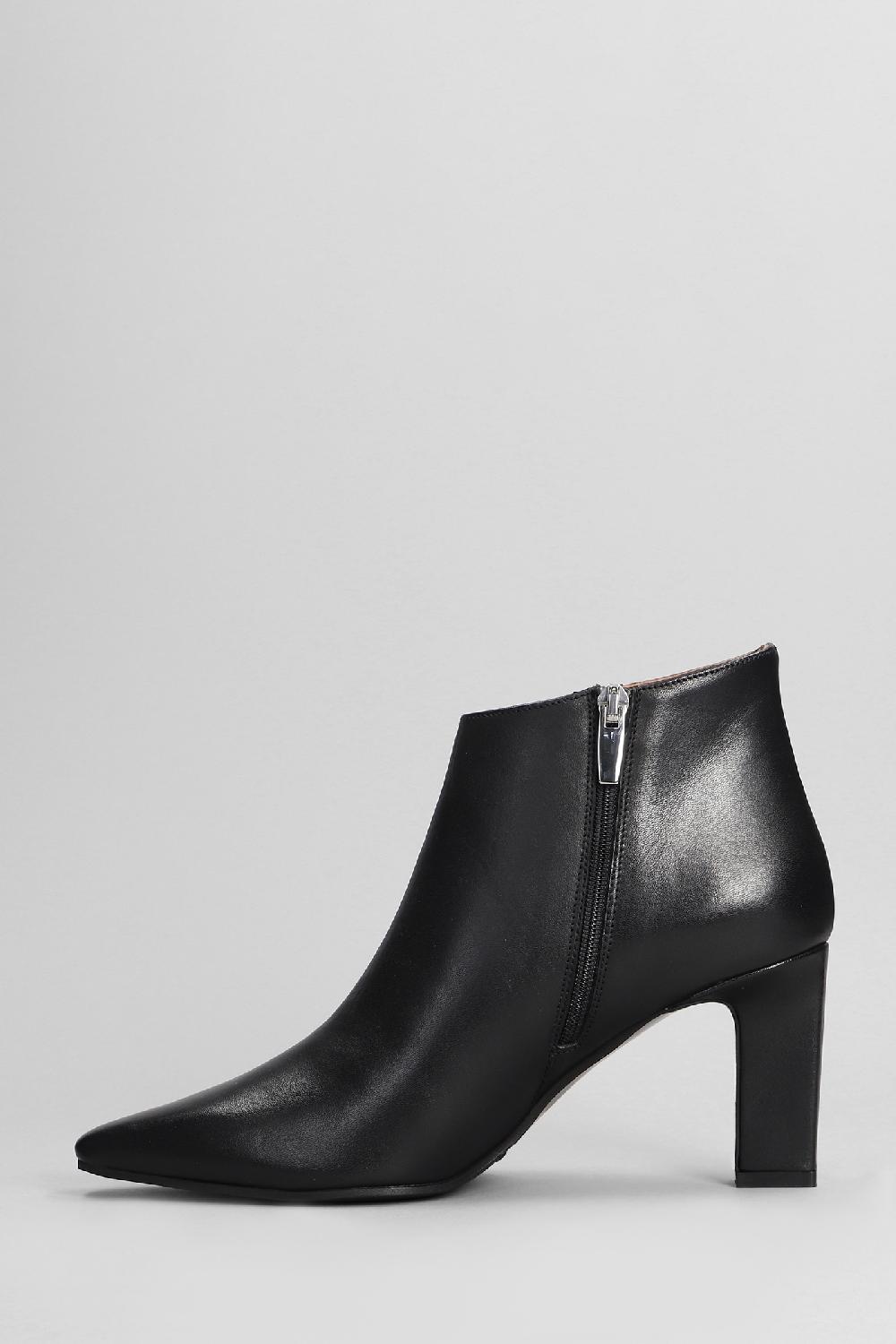 Deliberti Evaluna Tronchetti Tacco Alto In Pelle Nera Cod. 402504 - Deliberti The Luxury Shopping