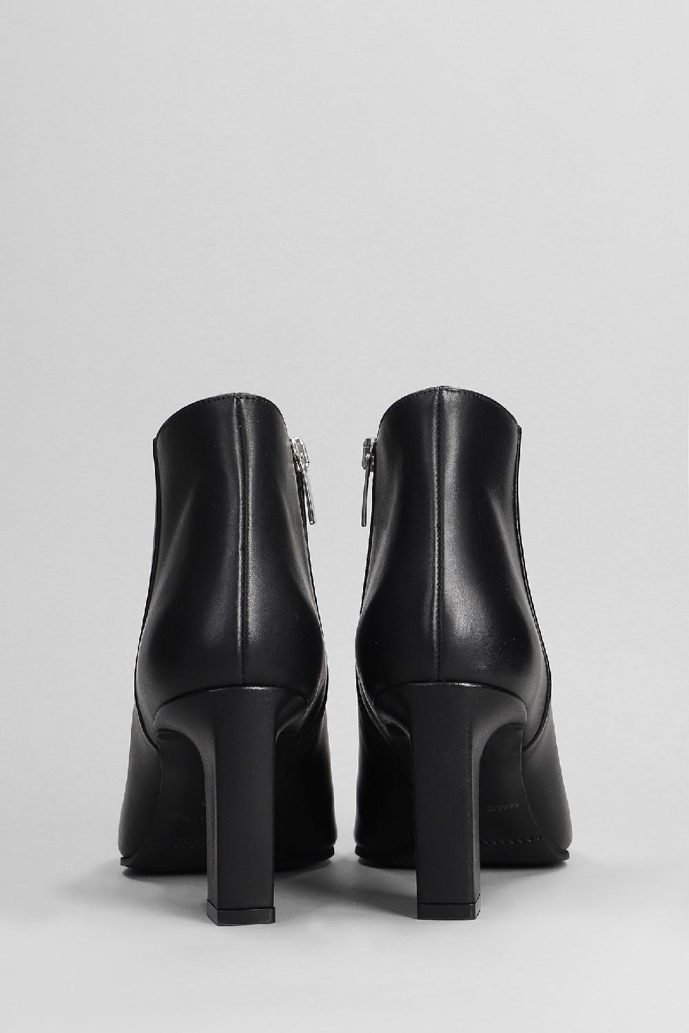 Deliberti Evaluna Tronchetti Tacco Alto In Pelle Nera Cod. 402504 - Deliberti The Luxury Shopping