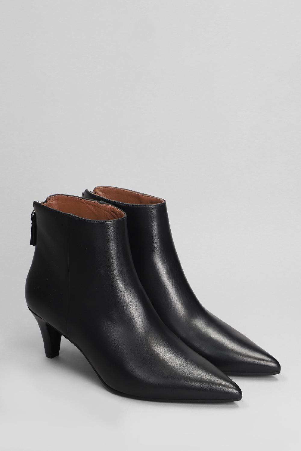 Deliberti Evaluna Tronchetti Tacco Alto In Pelle Nera Cod. 402513 - Deliberti The Luxury Shopping