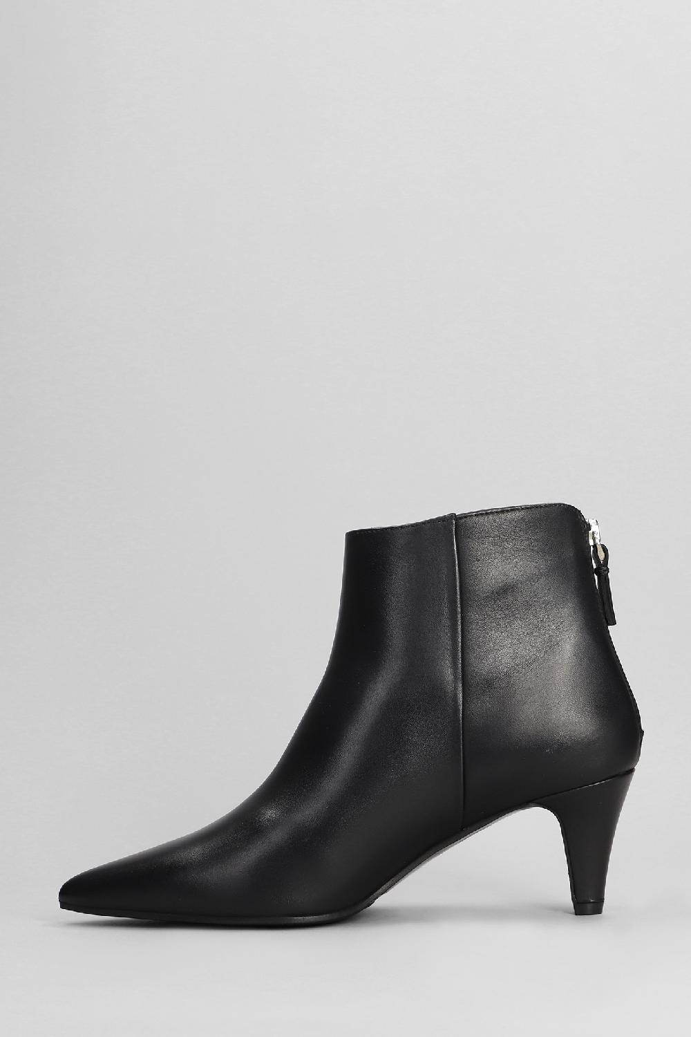 Deliberti Evaluna Tronchetti Tacco Alto In Pelle Nera Cod. 402513 - Deliberti The Luxury Shopping
