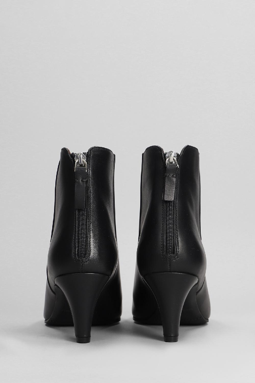 Deliberti Evaluna Tronchetti Tacco Alto In Pelle Nera Cod. 402513 - Deliberti The Luxury Shopping