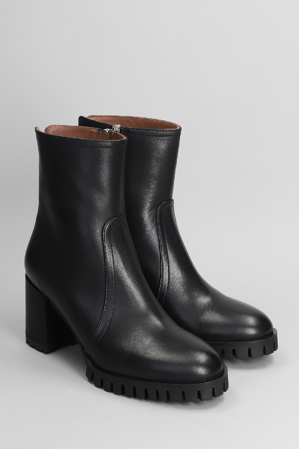 Deliberti Evaluna Tronchetti Tacco Alto In Pelle Nera Cod. 404642 - Deliberti The Luxury Shopping